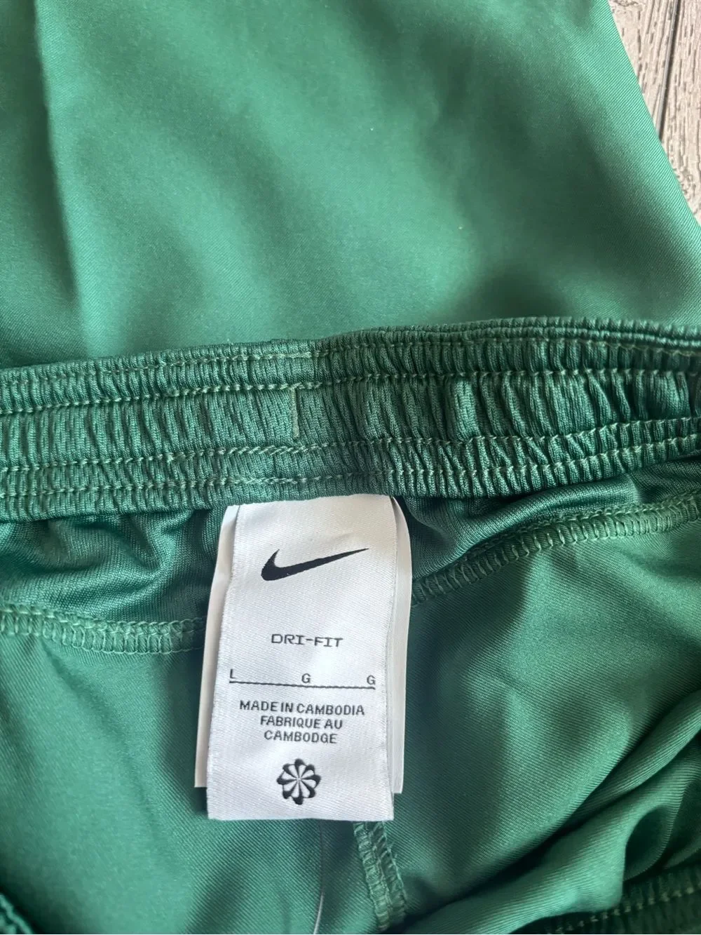 Nike kids Green Performance Athletic Shorts